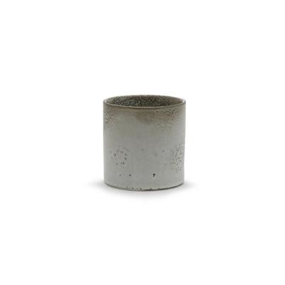 Stippled Pot 4.5"x 4.5" Grey