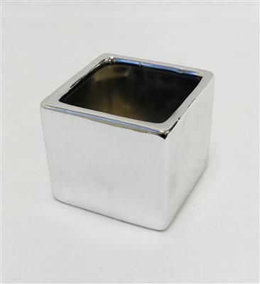 Ceramic Cube w/Mag 2.5" Sil