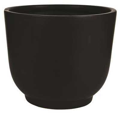 Ceramic Pot 6.5" Black