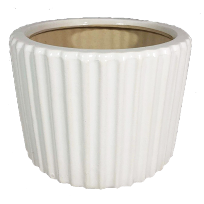 Belle Pot 6"x 4" White