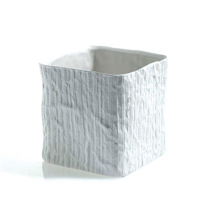 Linen Cube 5.5" x 5.5" White