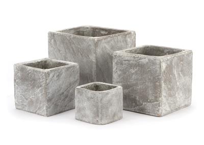 Stonewash Cube 4.5"x 4.5" Grey