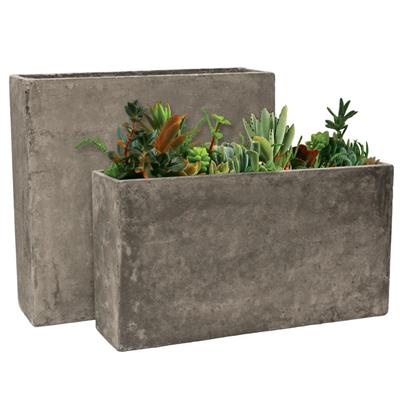 Concrete Planter 27D x 25" H Gray