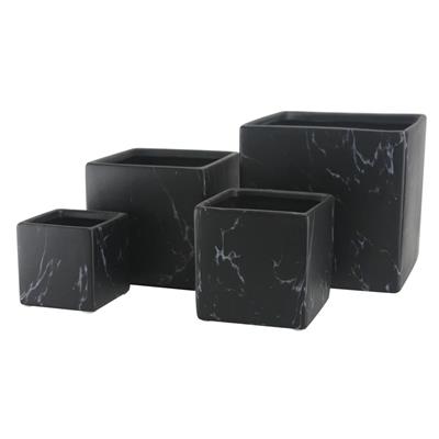 Marble Cube 5" Black