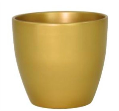 Ceramic Pot 5" Gold