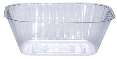 Liner Oval Plastic 9" Clear