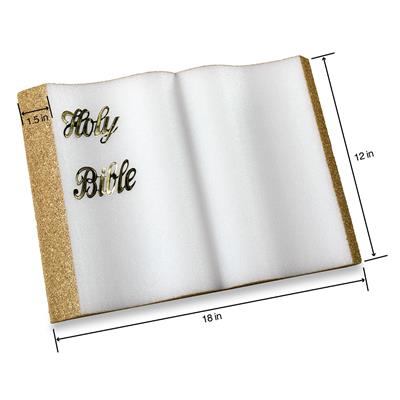 Styro Bible 18"x 12"x 1.5" Gold Letters