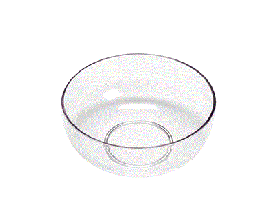Designer Bowl 6" Clear
