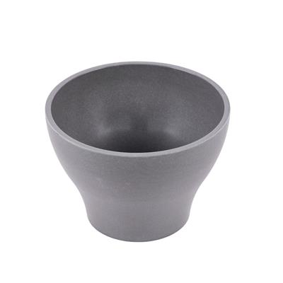 Plastic Pot 4.92x7" Dk. Gray