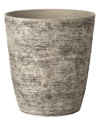 Aged Ribbed Barrel 13.5"x 15" Cement