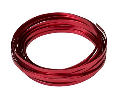 Flat Wire 3/16"w 32.8' Red