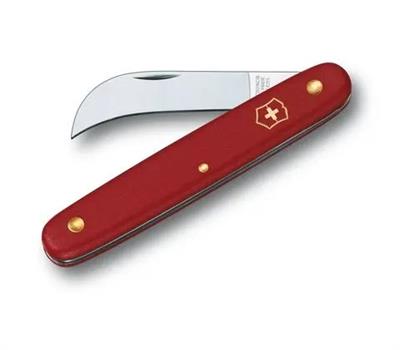 Knife Swiss Curved Blade Red
