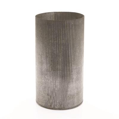 Norah Vase 6"x10.5" Zinc