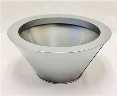 Zinc Round Bowl Small Silver