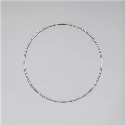 Wire Ring 18" Silver