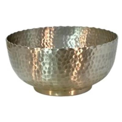 Hammered Bowl 9.5"x 5" Silver