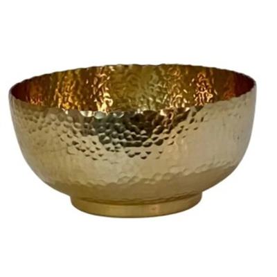 Hammered Bowl 9.5"x 5" Gold