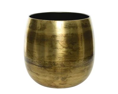 Yobo Pot 10"x 11.5" Antique Gold