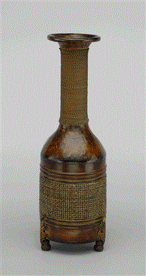 Metal Bottle Shape Vase 20.75"