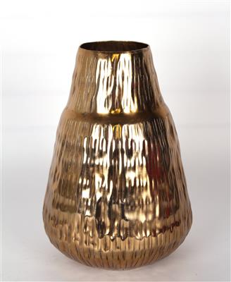 Luster Vase 13"x 4" Gold