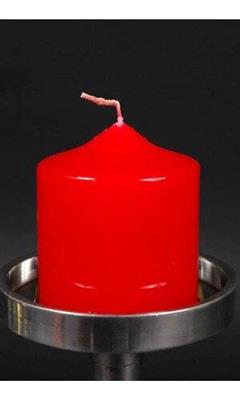 Unscented Candle 3"x3" Red