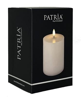 Patria 3"x 4" 1 Candle White