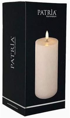 Patria 3"x 6" 1 Candle Ivory
