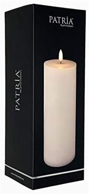 Patria 3"x 8" 1 Candle Ivory