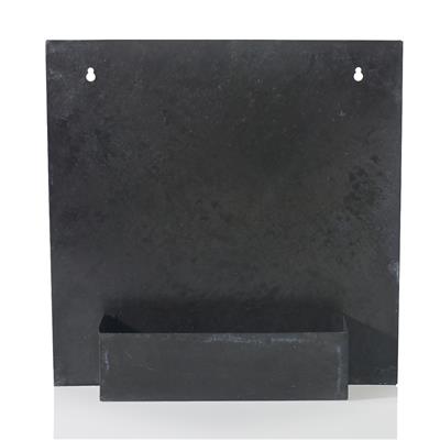 Zinc Wall Planter 17.5" Black