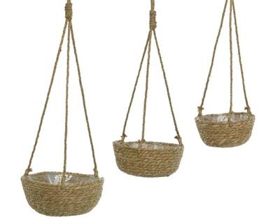 Hanging Sea Grass Basket 12"x 5.5"