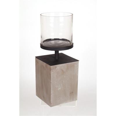 Pedestal Vase Cement 16.5"
