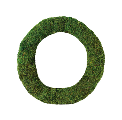 Sheet Moss Wreath 18" Green