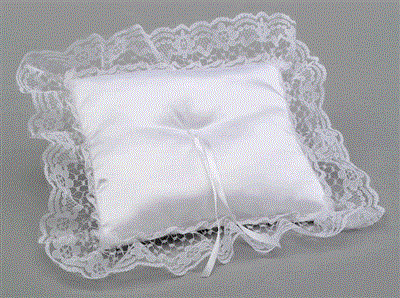 Satin Pillow 8"x8" H9623 White