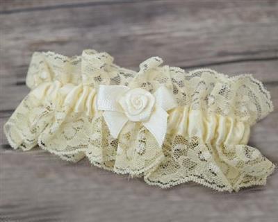Wedding Garter Ivory
