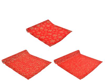 Velvet Fabric 13.8"x 78.7" Red Ast