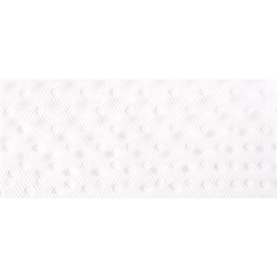 6" Dotted Tulle 25yd White
