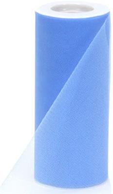 6" Nylon Tulle 25y French Blue