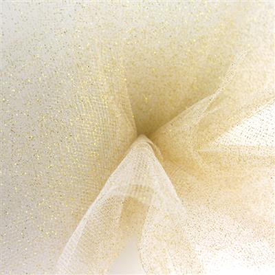 6" Sparkle Tulle 25y Gold