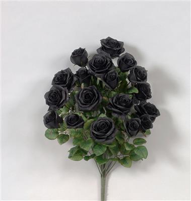 Rose Bush 21.5" Black