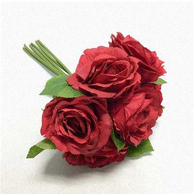 Rose Bouquet 11" Red