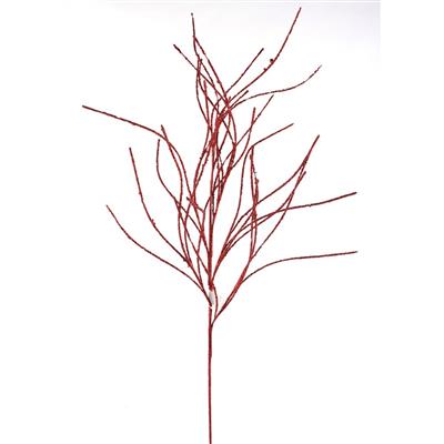 Iced Willow Spray 45" Cranberry