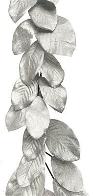 Shimmer Magnolia Garland 6' Silver
