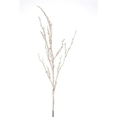 Iced Sequin Branch 39" Gold