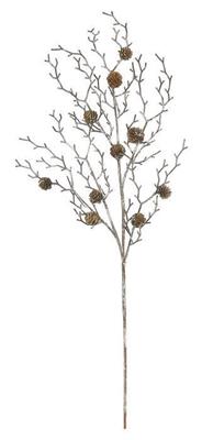 Frosted Pinecone/Twig Spr. 36" Br