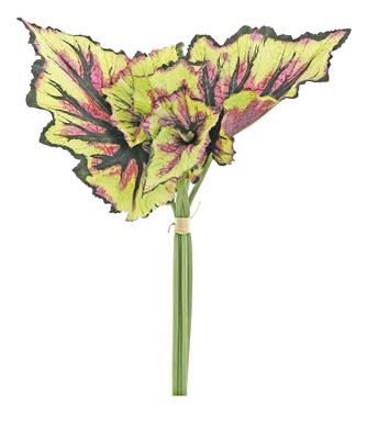 Begonia Leaf @6 14" Burg./Gr