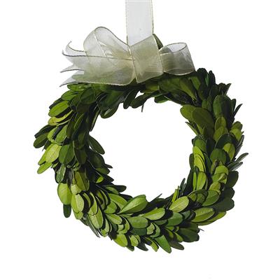 Mini Boxwood Circle Wreath 6"