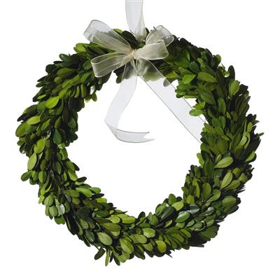 Mini Boxwood Circle Wreath 10"