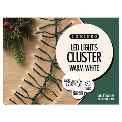 LED Cluster 448L Black/Warm