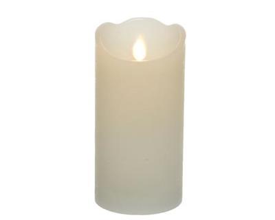 LED Wax Candle 6" White