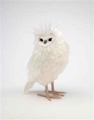 Standing Owl 13.5" White
